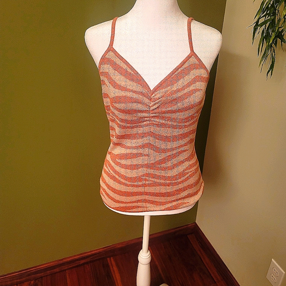 Anthropologie Striped Shimmer Camisole Size Small